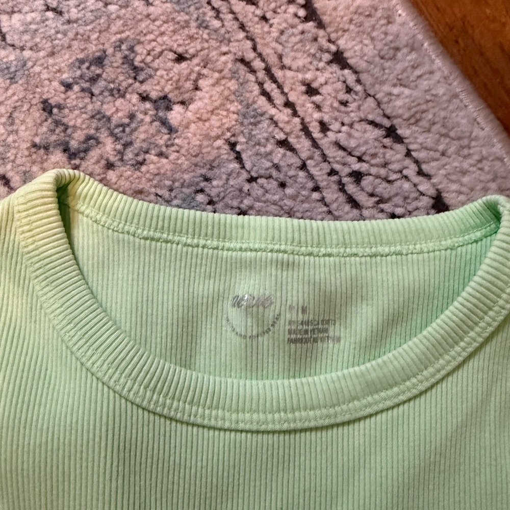 aerie Ribbed Tank Top Set in White, Gray, Beige & Light Green - Picture 2 of 5